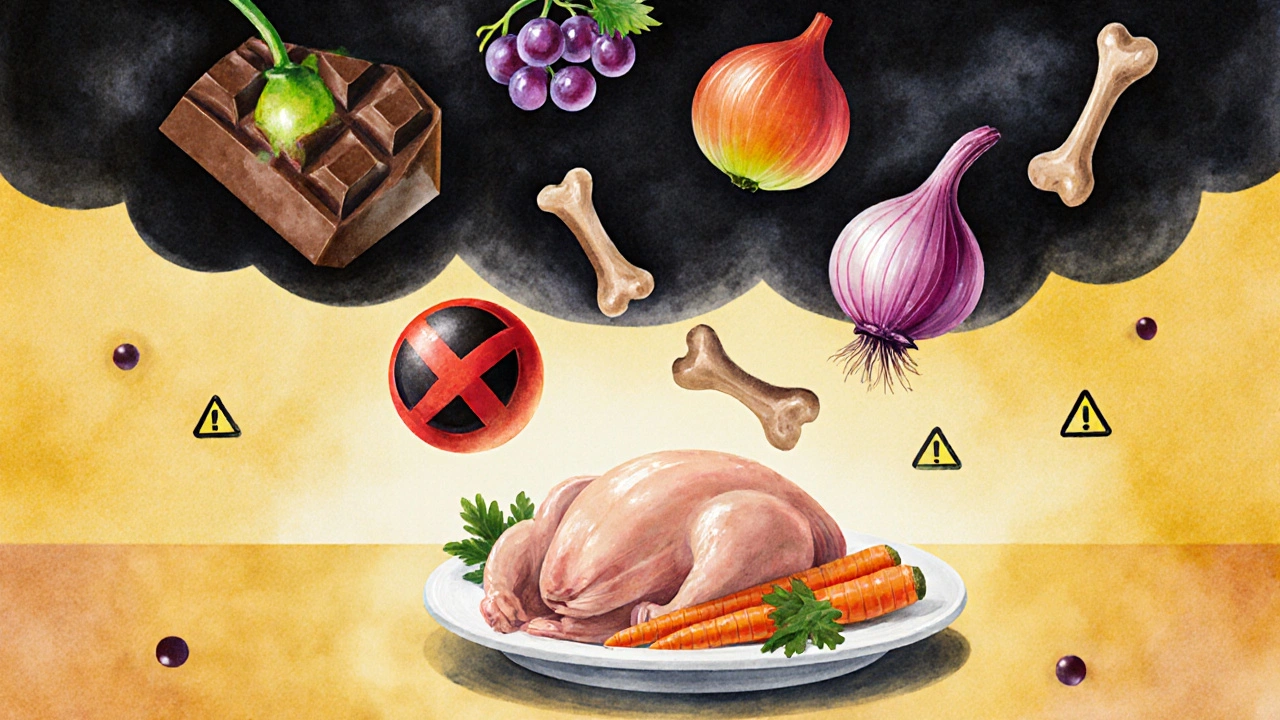 Собака видит опасную еду как бомбы, а безопасную — как свет.